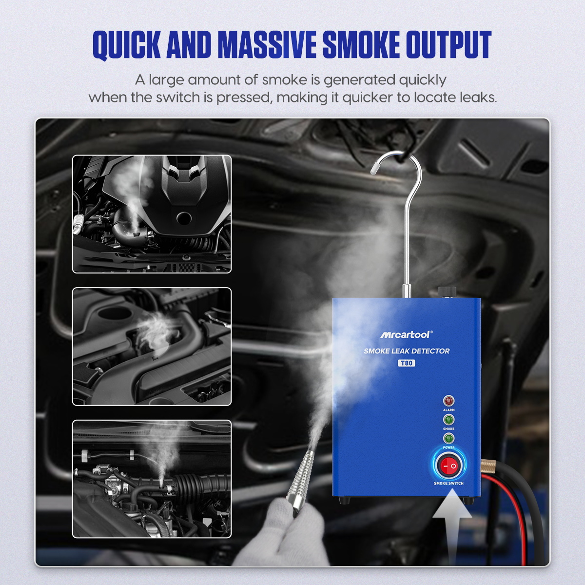 MR CARTOOL Car Smoke Leak Dete - огляд і ціна Smoke Leak Detector